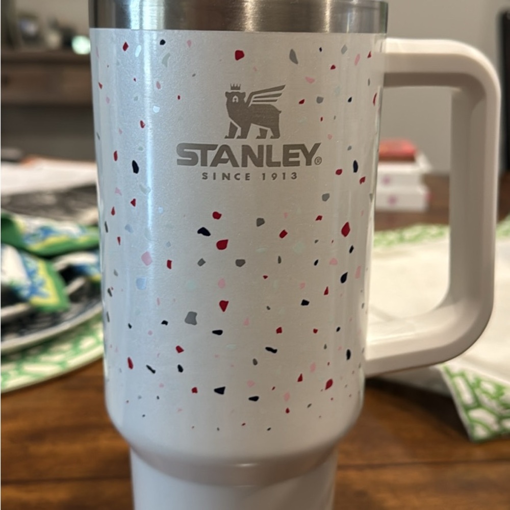 Stanley White confetti 40oz tumbler
